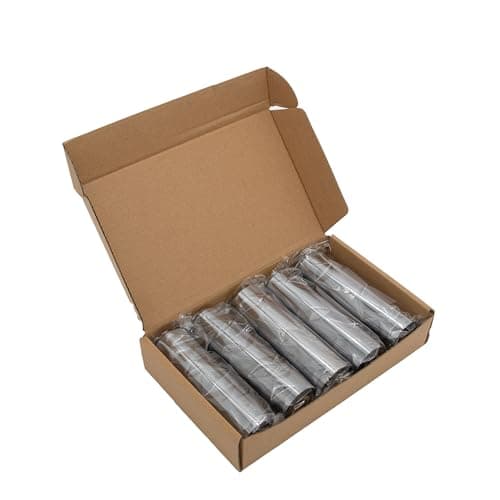 Image of 110mm x 74m Black Thermal Transfer Ribbons Wax Grade Ribbons, Pack of 5. for Zebra Desktop Printers. (5 Ribbons)