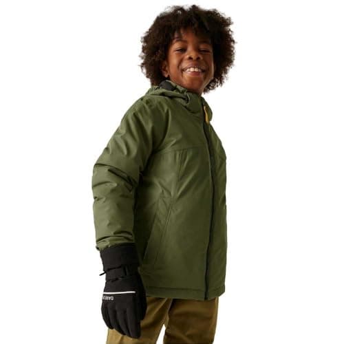Image of Dare2b Unisex Kids Impose V Ski Jacket, Martini Olive, 13 Years EU