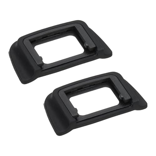 Image of PATIKIL DK-20 Viewfinder Eyepiece Eyecup, 2 Pack Camera Eyecup Eye Cup Protector Replacement Accessories for Nikon Block Flare and Sunlight Scratch Resistance Protection, Black