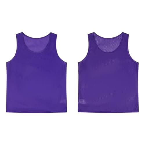 Image of Pro-Grade Training Bibs for Football & Rugby - Custom Team Names/Number Vests | Breathable Mesh Adult/Youth Bibs (Kids 6-14 & Men/Women Sizes) | Netball, Basketball & Outdoor Sports
