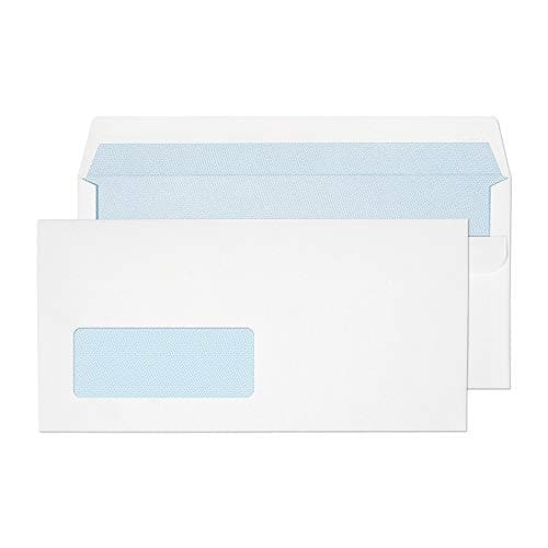 Image of Blake Purely Everyday DL 110 x 220 mm 90 gsm Window Self Seal Wallet Envelopes (13884/50 PR) White - Pack of 50