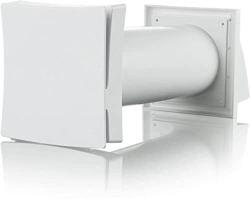 Image of Condensation Damp Control Passive Wall Intake Vent Grille Kit with Filter 100mm (4 inch) Duct for Passive Fresh Air Anti Draught