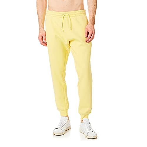 Image of RIPT Men's Soft Touch Sweatpants Loungewear Tracksuit Jogging Bottoms Cuffed Joggers,Yellow, M