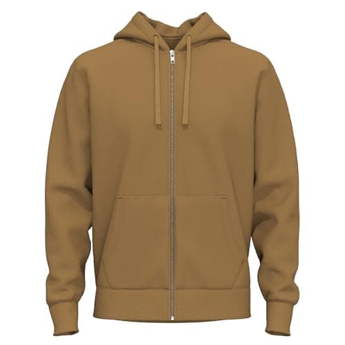 Image of SoftSpun Cotton black zip hoodie men UK Full zip hoodies mens Soft cotton zip-up hoodie men’s Premium 100% Organic Terry Cotton Plain