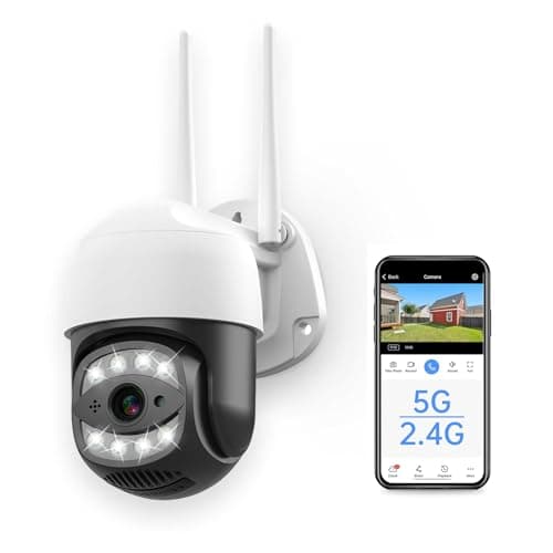Image of SECUEYE 4MP Dome Camera WiFi 2.4GHz 5GHz Pan/Tilt/Zoom Black Light Automatic Tracking Human Dection IP65 Waterproof 24/7 Recording Outdoor Security