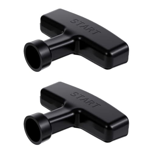 Image of Pull Cord Handle, Gasoline Engine Pull Starter Handle Grip, Replacement Recoil Starter Pull-Handles for Lawn Mower, Generator, Chainsaw, Trimmer, Edger Brush Cutter, Engine Parts (2 Pack, Black)