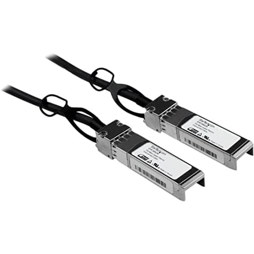 Image of StarTech.com Cisco SFP-H10GB-CU2M Compatible 2m 10G SFP+ to SFP+ Direct Attach Cable Twinax - 10GbE SFP+ Copper DAC 10 Gbps Low Power Passive Transceiver Module DAC Firepower ASR920 (SFPCMM2M)