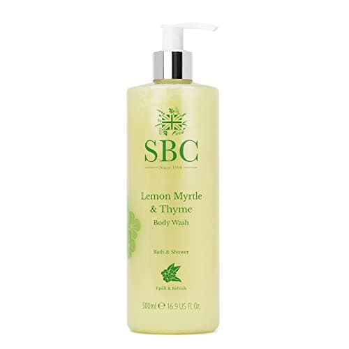 Image of SBC Skincare Lemon Myrtle & Thyme Body Wash - 500ml | Zesty Shower Gel For Men And Women | Shower Cream For Oily And Breakout-Prone Skin | Vegan Friendly | SLS Free