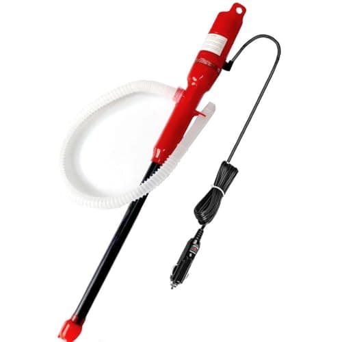 Image of EAFCar Portable Electric Operated Fuel Pump for Fuel Transfer, Liquid Extractor Siphon Pump with Adjustable Flow & Leak-Proof Hose, Ideal for Gasoline Diesel Oil Water (Transfer Car Tyres Boat)