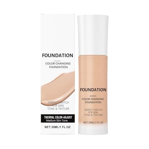 Image of Intelligent Color Correcting Foundation, Color Changing Foundation Makeup, Hydrating Medium to Full Coverage Concealer, Liquid Colour Changing Foundation for Mature Skin (02)