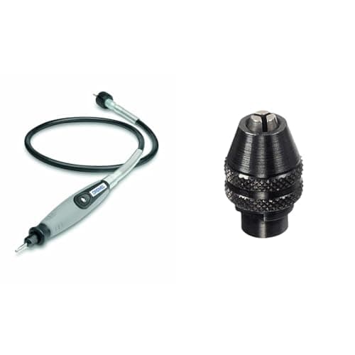 Image of Dremel 225 Flex-Shaft - Multi-Purpose Flexible Shaft Extension for Dremel Rotary Multitools + Dremel 4486 Multi Chuck (0.8-3.2 mm) Rotary Tool Accessory for Changing Accessories