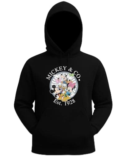 Image of Retro Cartoon Friends Group - Classic Cartoon Characters Vintage Nostalgia Fan Design Hoodie, black, XXL