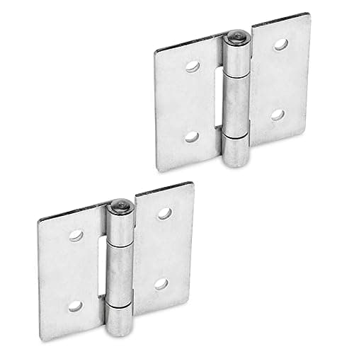Image of Ganter Normelemente Stainless Steel Sheet Hinges - GN 136-NI-40-40-B | Stainless Steel | Stainless Steel Pin | Pack of 2