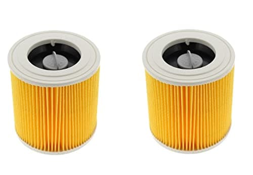 Image of FIND A SPARE Pack of 2 Cartridge Filter For Karcher WD2 WD3 MV2 MV3 Wet & Dry Vacuum Hoover Cleaner Alternative to 64145520
