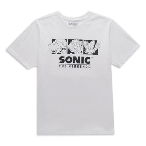 Image of Sonic The Hedgehog Trio Men's T-Shirt - White S