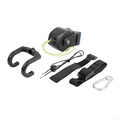Image of Retractable For Bicycle Tow Rope| 2.5m For Bike Towing System for Children and Adults| Portable Pull Rope with Elastic Ends for Family Cycling Outdoors| Black