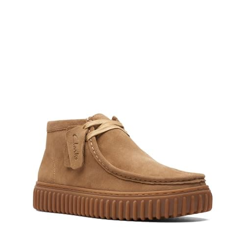 Image of Clarks Torhill Hi Mens Dark Sand Suede, 10