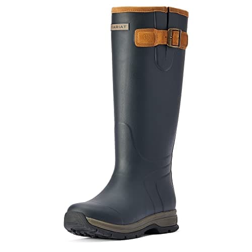 Image of ARIAT Burford Womens Insulated Wellington Boot - Navy Blue Adults 7.5