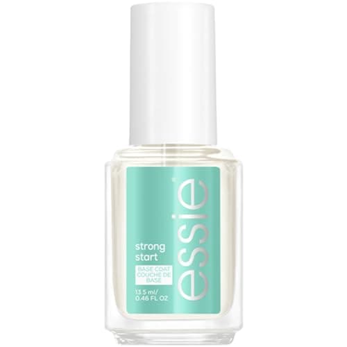Image of Essie Nail Polish Nail Care Strong Start Ridge Filling, Quick Dry Smoothing Nail Polish Clear Base Coat, Vegan Formula, Strong Start (As Strong As It Gets), 13.5ml