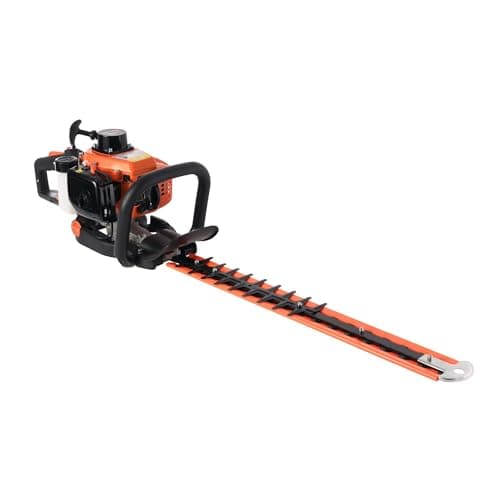 Image of 26cc Petrol Hedge Trimmer 24″ Double Blade 2-Stroke Rotating Handle