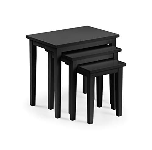Image of Julian Bowen Black Wood Cleo Nest of Tables