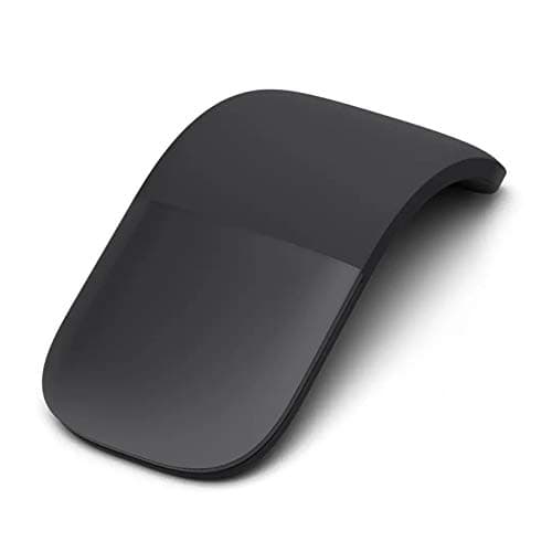 Image of VBESTLIFE Bluetooth Arc Touch Mouse, Wireless Foldable Mouse Without USB Nano Receiver, Ergonomic Mini Optical Silent PC Mice for Notebook, Laptop (Black)