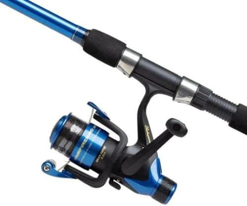 Image of Shakespeare Firebird Match Combo, Fishing Rod and Reel Combo, Pre-spooled with Line, Ready to Fish Coarse Combos, Coarse Fishing, Carp, Bream, Roach, Tench, Unisex, Blue / Black, 3.0m | 260g