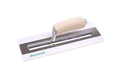 Image of Barnwell ClearFlex Plastic Finishing Plastering Trowel with Wooden Handle (12")