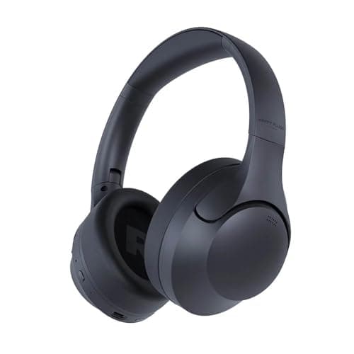 Image of Happy Plugs Play Pro Headphones - Wireless Over Ear ANC (Anti Noice Cancelling) - Black - Up to 50 Hours Battery Life - Adjustable Fit - Bluetooth V5.4 - WaterProof - Dustproof - Fast USB-C Charging