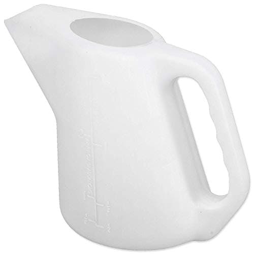 Image of Unibos Oil Measuring Jug 5ltr Strong Plastic Polythene Pourer Automotive Garage