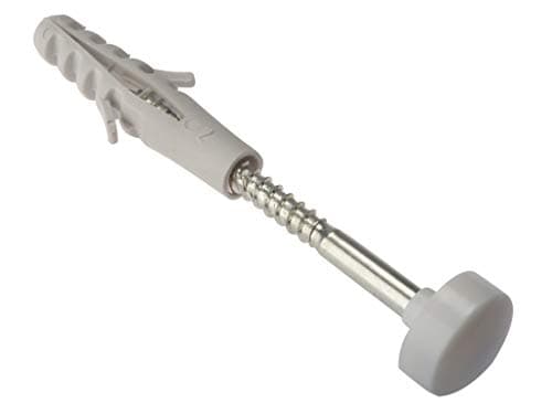 Image of ForgeFix W.C. Fixing Kits | M6 x 80mm | Nylon Plug, Zinc Plated Screw | Bag 2