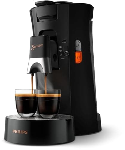 Image of Philips SENSEO Select Coffee pod maker, Intensity Plus, Crema Plus, Sage, One or Two Cups at a Time, Adjustable Metal Pourer (CSA240/61)