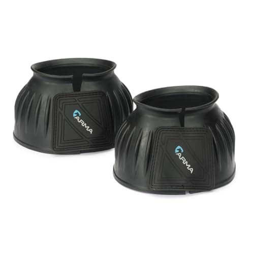 Image of Shires ARMA Touch & Close Over-Reach Boots Large Black