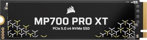 Image of Corsair MP700 PRO XT 2TB PCIe 5.0 NVMe M.2 SSD – Up to 14,900 MB/s, Gen5 Speed, DirectStorage Ready for Gaming PCs – Black