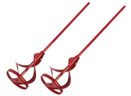 Image of Unibos | 2X Paint Mixing Paddle - Heavy Duty Paint and Plaster Mixer for Standard Drills - Steel Drill Whisk Tool Painting & Plastering Mixer 40cm