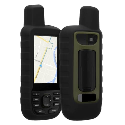 Image of kwmobile Case Compatible with Garmin GPSMAP 66sr / GPSMAP 67 - GPS Handset Navigation System Soft Silicone Skin Protective Cover - Black