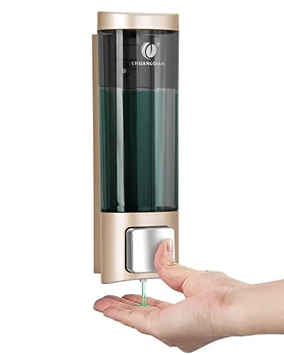 Image of Single 200ML Soap Dispenser Bathroom Wall Mounted Shower Gel Shampoo and Conditioner Dispenser Kitchen Dish Detergent Container Hand Body Wash Liquid Soap Dispenser for Home Hotel Restaurant