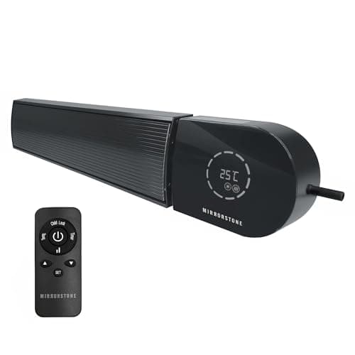 Image of Ionis 3000W Black Wi-Fi Remote Controllable Infrared Bar Heater