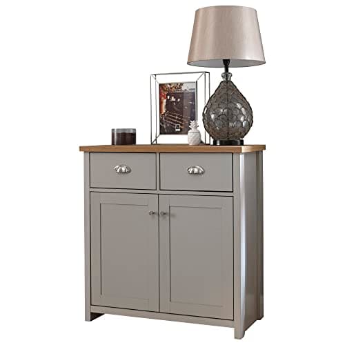 Image of GFW Lancaster Living Room Furniture Sideboard, Grey