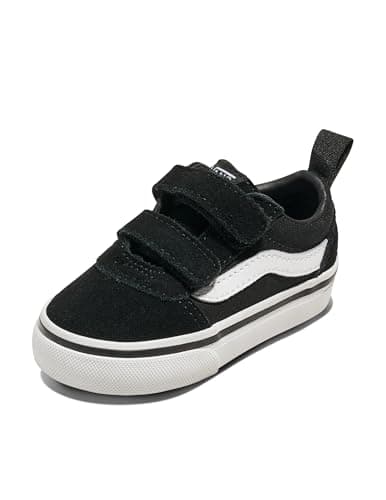 Image of Vans WARD V - VELCRO SUEDE, Unisex Babies’ Trainers, Black ((Suede/Canvas) Black/White Iju), 2.5 UK Child