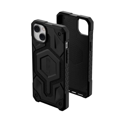 Image of URBAN ARMOR GEAR UAG Designed for iPhone 14 Plus Case Kevlar Black 6.7" Monarch Pro Built-in Magnet Compatible with MagSafe Charging Rugged Shockproof Dropproof Premium Protective Cover
