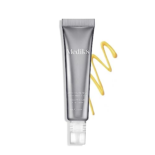 Image of Medik8 Crystal Retinal Ceramide 6 Eye Cream - Anti Ageing & Anti Wrinkle - Smooth & Lift Eye Cream - 0.06% Retinal Strength - 11x Faster than Retinol - For Regular Vitamin A Users - 15ml