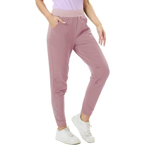 Image of DMVOD Sweatpants Jogging Pants Sweat Pant for Womens Scrub Joggers Trouser for Ladies Athletic Track Hiking Workout Gym Travel Baggy Loose Lounge Casual Pink-L