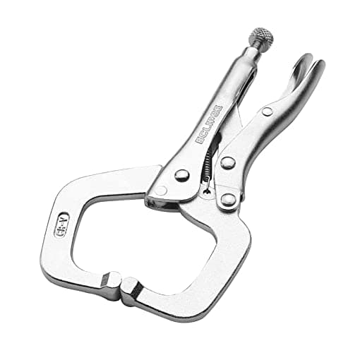Image of Eclipse Professional Tools E11R Locking C-Clamp Regular Tips 275mm (11")