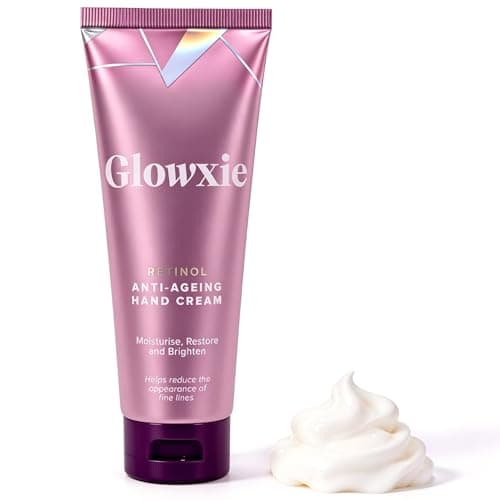 Image of Glowxie Retinol Hand Cream for Women – Anti-Ageing Hand Moisturiser for Dry, Cracked Hands – Intensive Moisturising Non-Greasy Formula for Smoother, Younger-Looking Skin