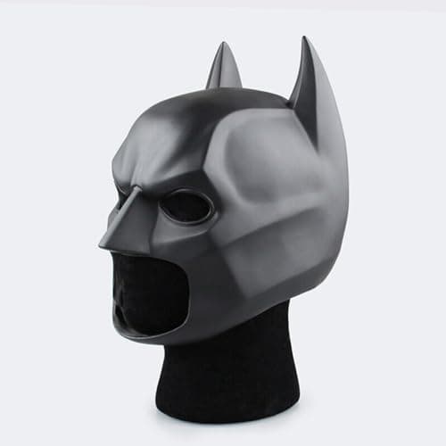 Image of Applysu Bat Mask Men Super Hero Full Head Mask Halloween Masquerade Knight Movie Cosplay Costume Headgear Props for Adult