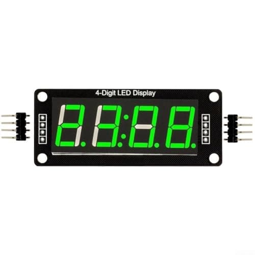 Image of 4 Digits 7 Segment Digital Tube LED Display Module with Clock Display for Arduino, DIY Electronics Project(green)