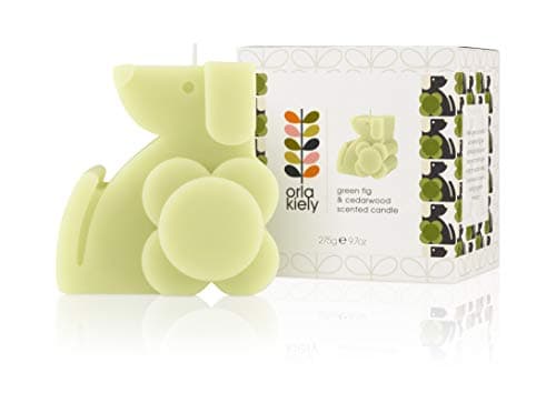 Image of Orla Kiely Dog- Green Fig and Cedar Wood Scented Candle, OKHHM4040