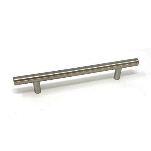 Image of 128mm Brushed Nickel Bar Handle for Kitchen Cabinets | Bedroom | Bathroom | Furniture | Cupboards