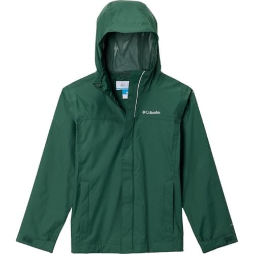 Image of Columbia Youth Boys Watertight 2 Jacket, Waterproof Rain Jacket, Rain Forest, XL